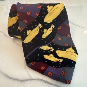 The Beatles Yellow Submarine Mens Vintage 57" Tie 100% Silk‎ Manhattan Menswear